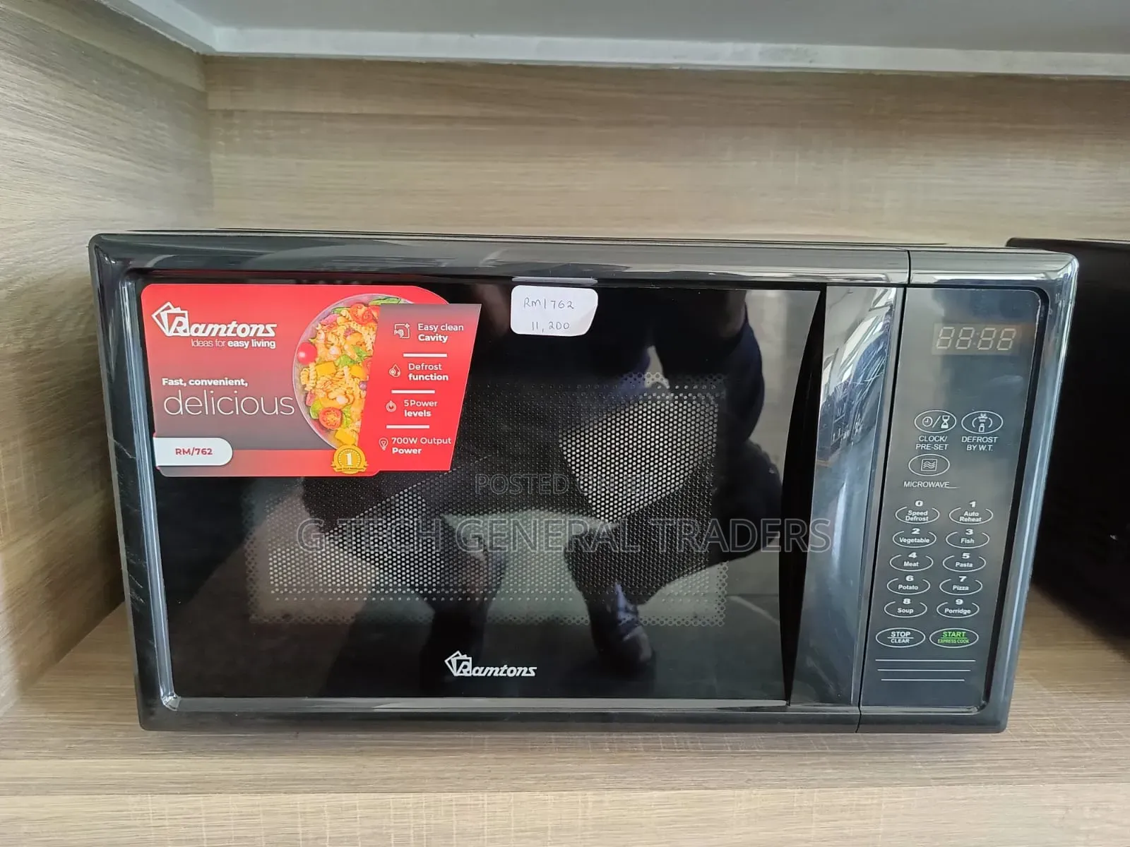 Ramtons 20 Litres Digital Microwave Black - Rm/762