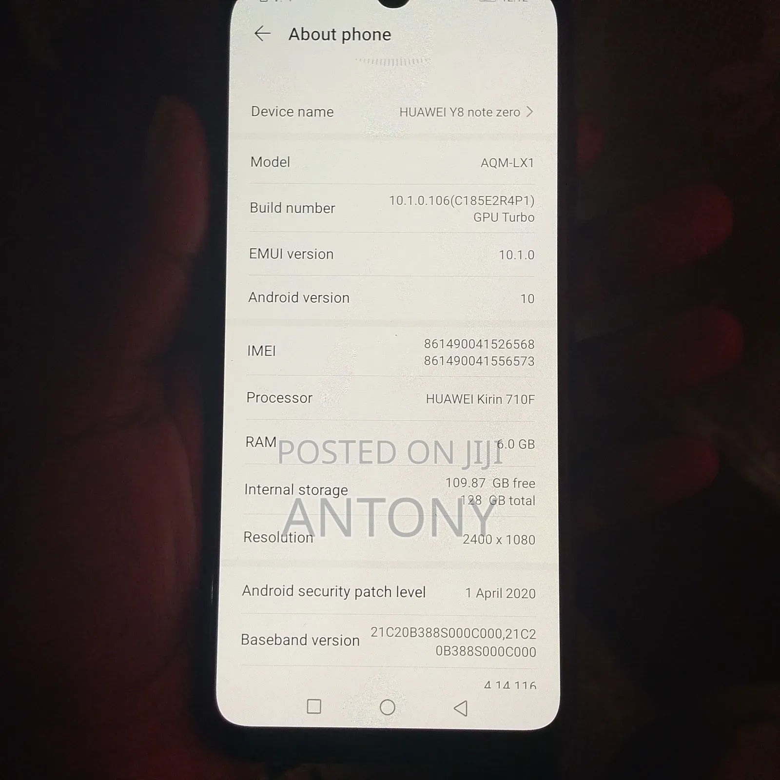 Huawei Honor Note 8 128 GB Black