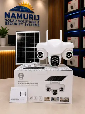 V380 3-Lens Solar CCTV Camera | Outdoor Wireless Security Camera