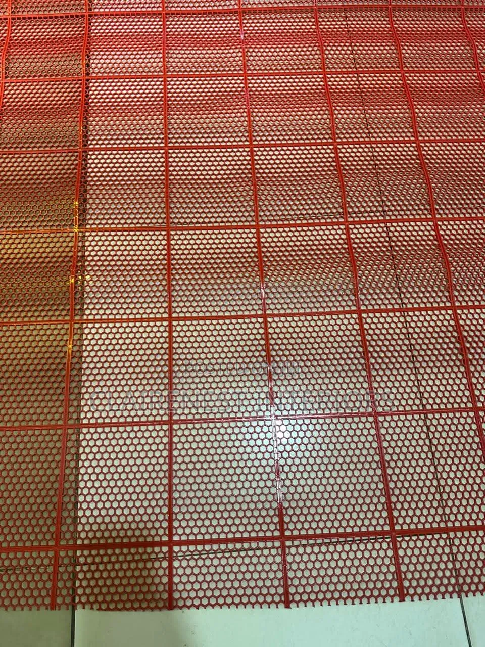 A Smart Choice for Entrances, Walkways and Wet Areas Red Spaghetti Mat