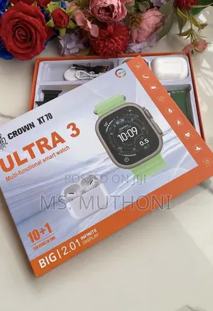 Crown XT 70 Ultra 3 Is a 10-in-1 Smartwatch Earbuds Set