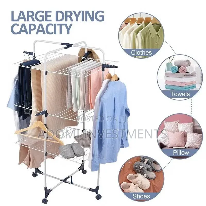 3-Tier Rotating Clothes Drying Rack