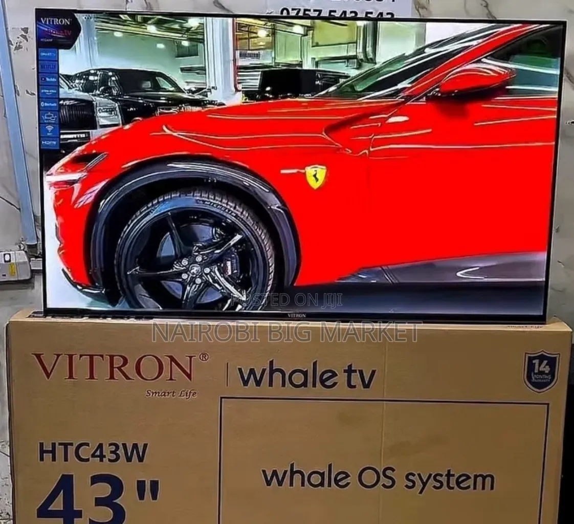Vitron Whale 43 Inch Smart TV With 2 Ports USB