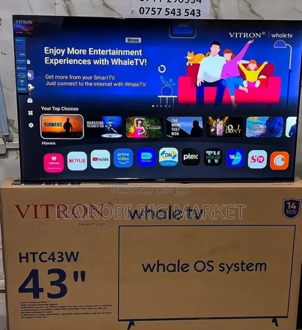Vitron Whale 43 Inch Full Hd With OS Whale Operational System