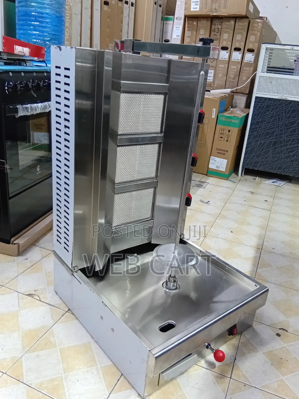 Stainless Steel 3 Burner Shawarma Machine