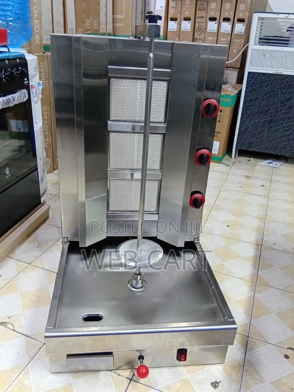 3 Burner Gas Shawarma Machine