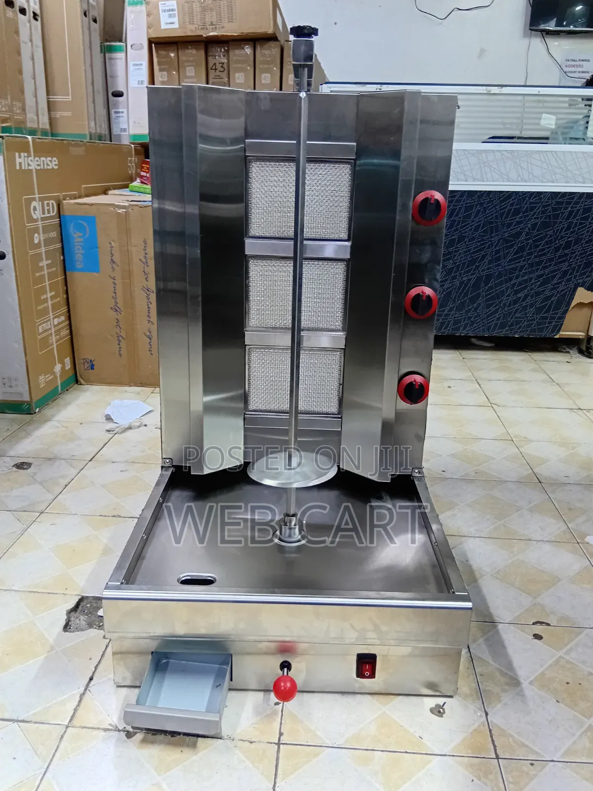 3 Burner Gas Shawarma Machine