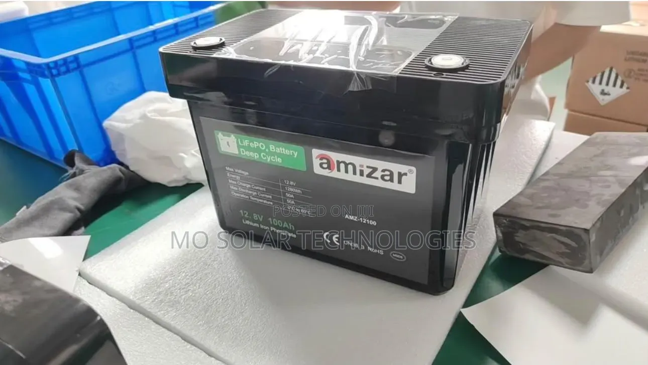 12v 100ah Amizar Lifepo4 Lithium Battery
