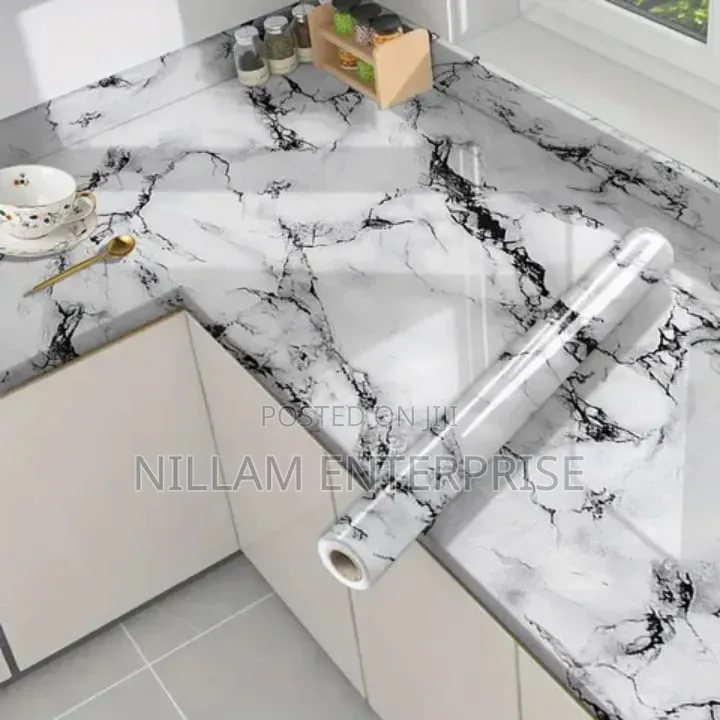 Marble Self Adhesive Waterproof Foil/ Wallpaper: