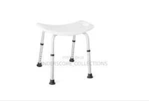 A Generic White and Silver Shower Chair