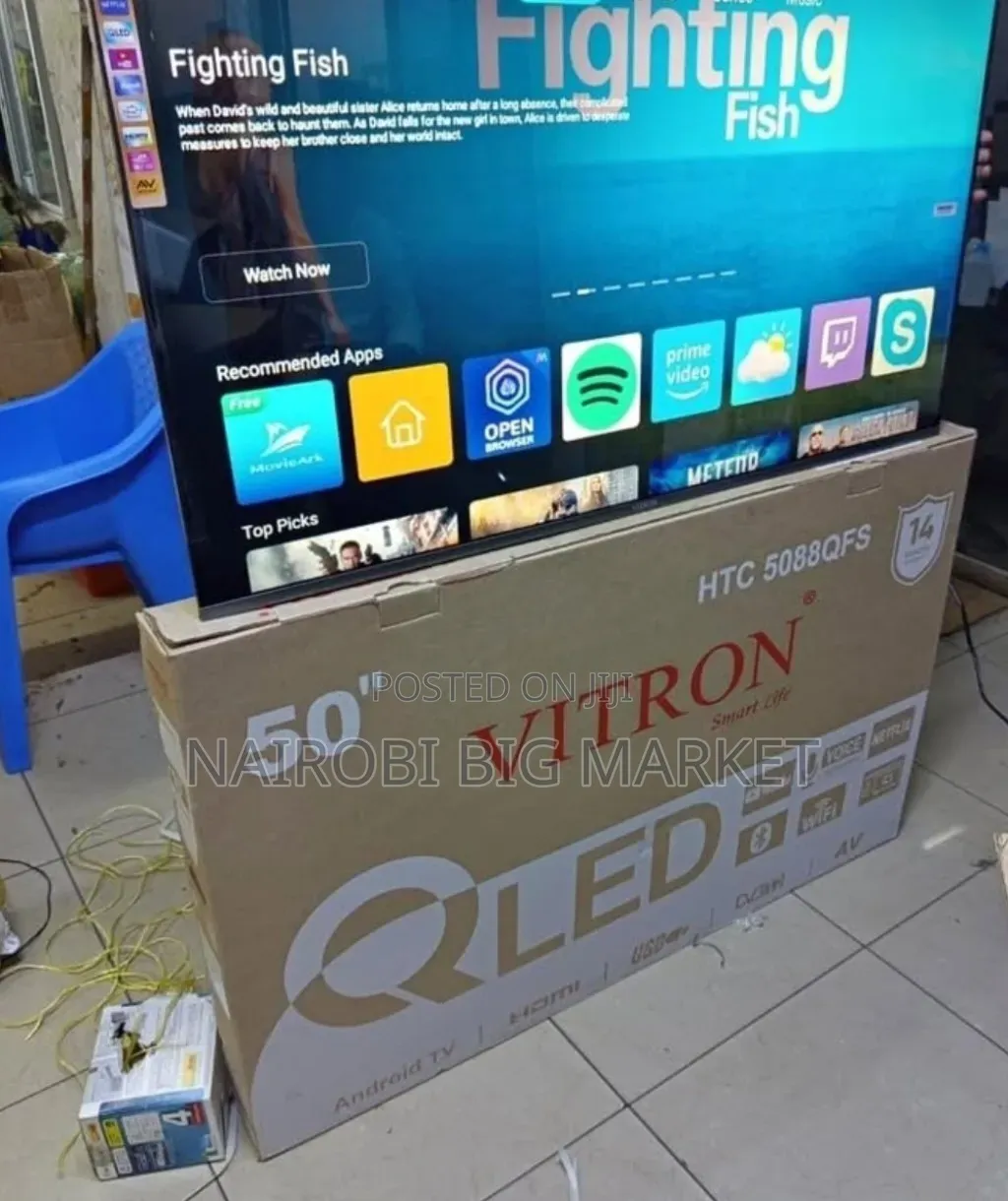 50 Inch Qled Vitron Television With Google Play Store Acess