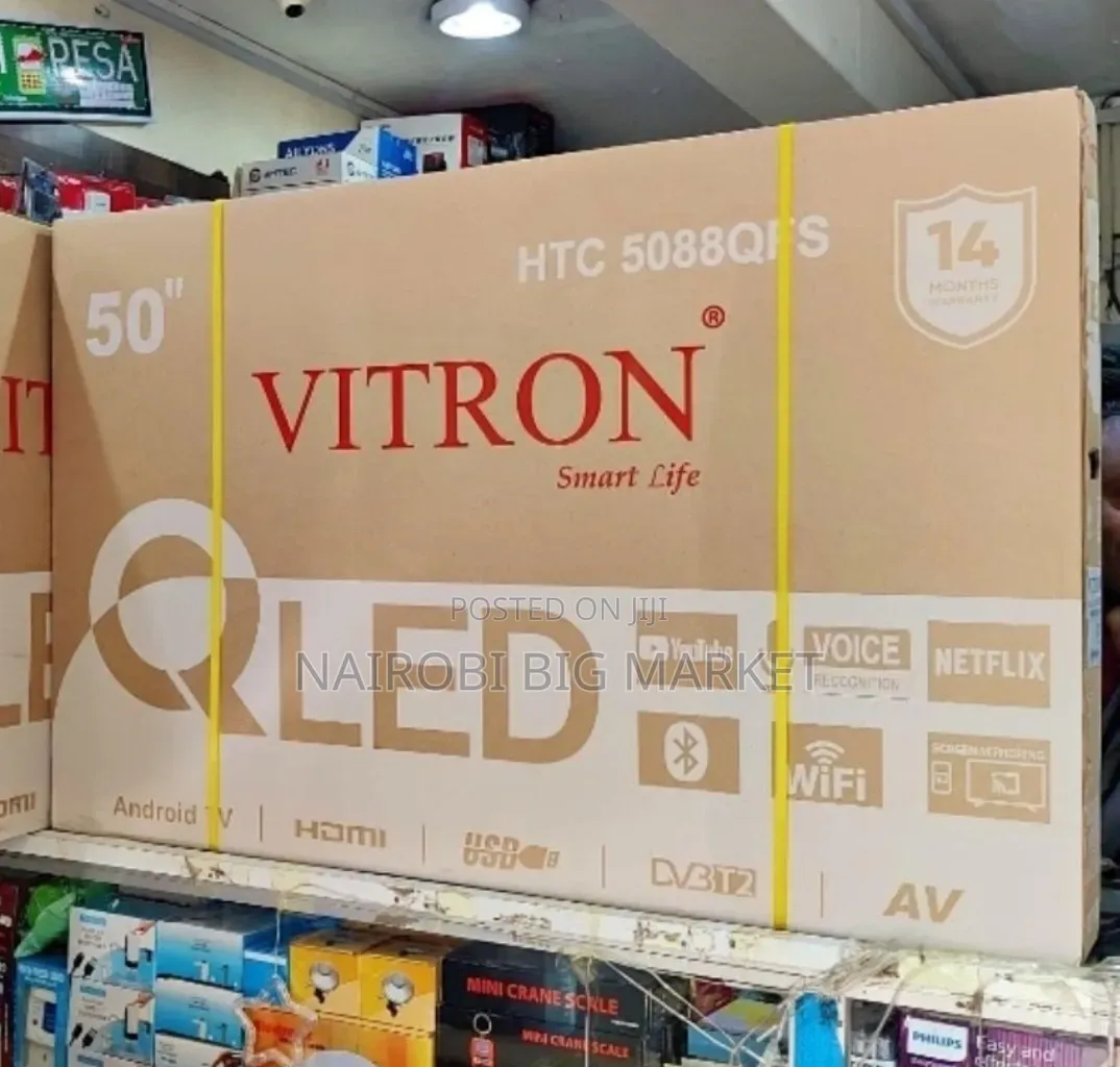 50 Inch Qled Vitron Television With Voice Enabled Remote Control