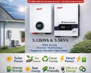 5.5kva Inverter- 5.12kwh Lithium - Backup for Office/Home/Business