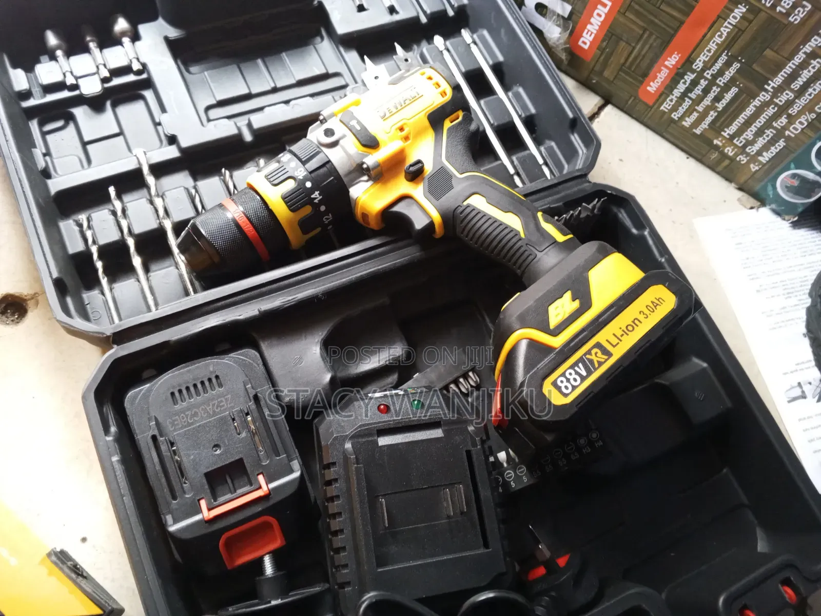88v DeWalt Cordless Drill/ Well Performing Drill