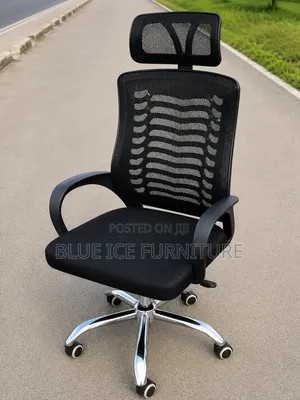 Office Chair;Black Mesh Office Chair With Headrest