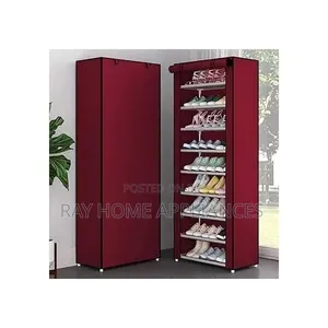 Singlerow Zipper Shoe Cabinet 50×30×158cm 10 Layers