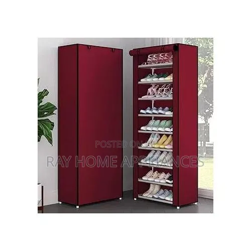 Singlerow Zipper Shoe Cabinet 50×30×158cm 10 Layers