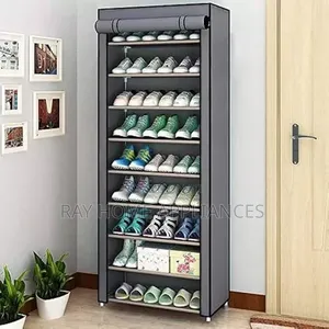 Singlerow Zipper Shoe Cabinet 50×30×158cm 10 Layers
