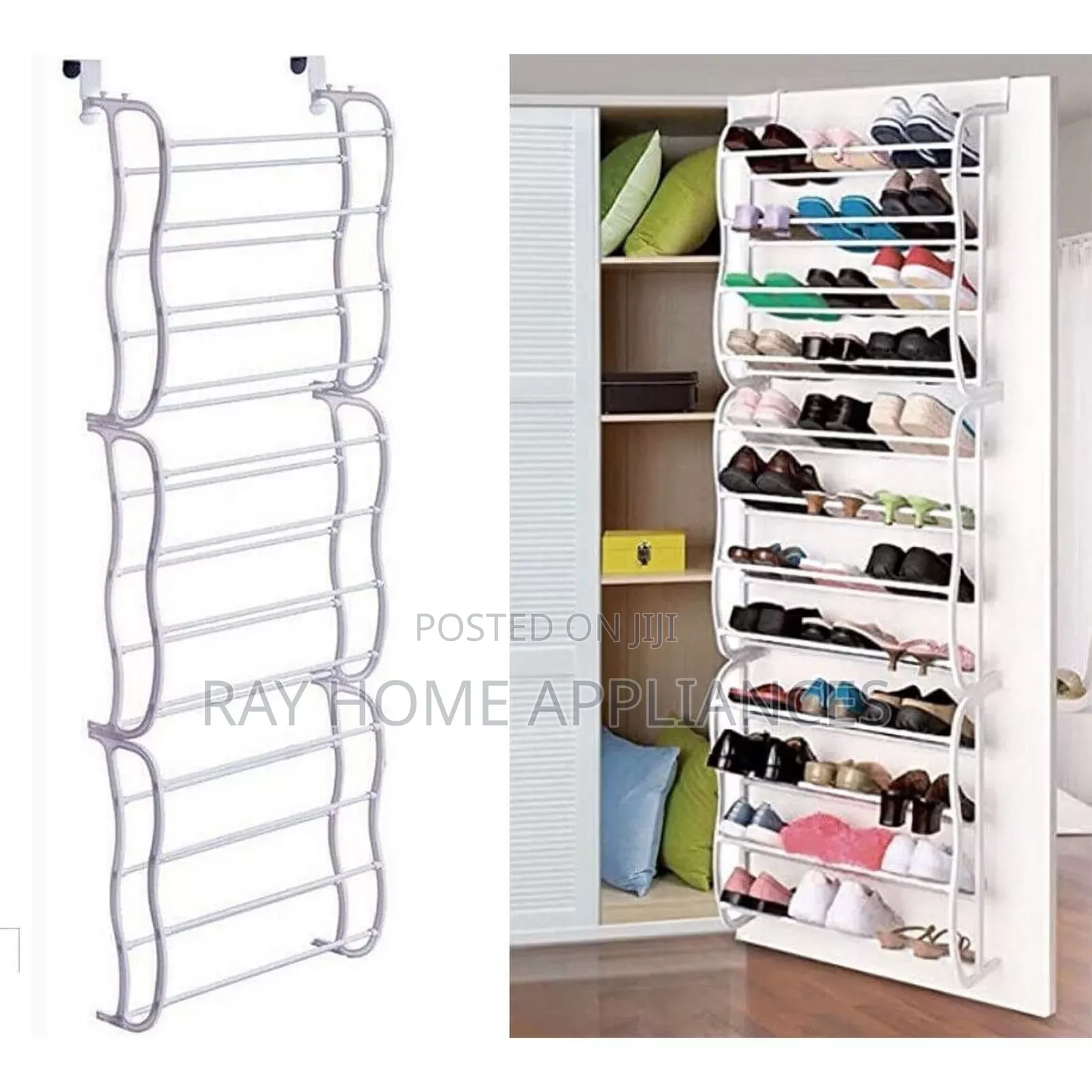 Over the Door Shoe Rack 50×20×183cm Upto 36 Pairs