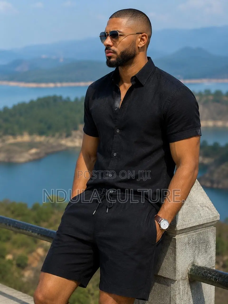 Linen 2 Piece -Shorts and Shirt