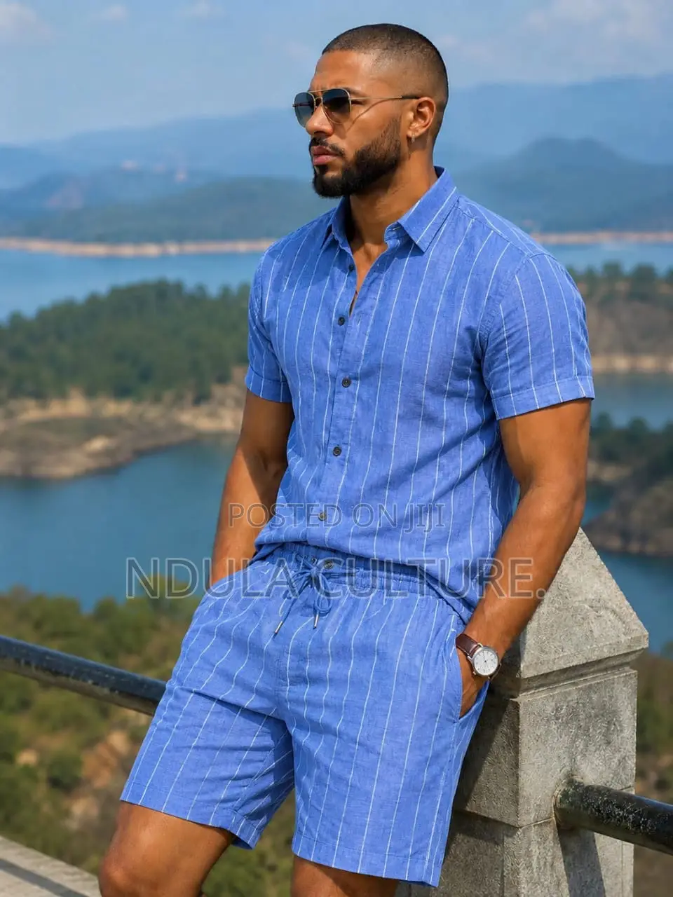 Linen 2 Piece -Shorts and Shirt