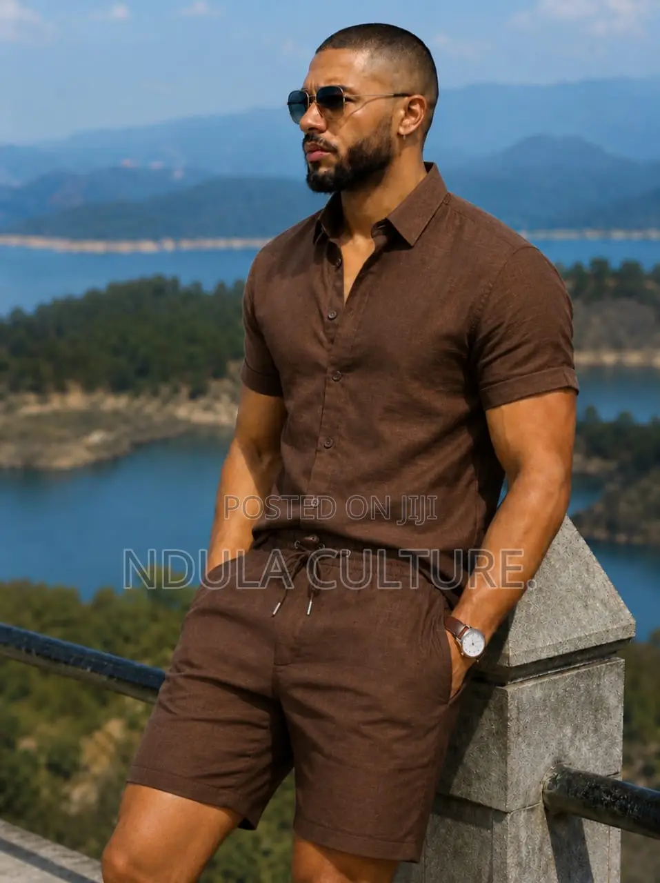 Linen 2 Piece -Shorts and Shirt
