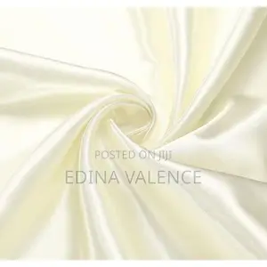 Set of 2 Cream Silk Satin Pillow Covers/Cases