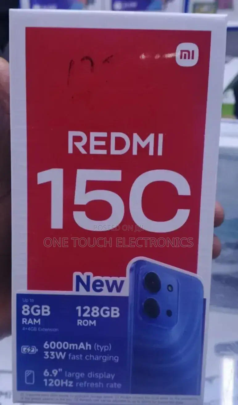 New Xiaomi Redmi 15C 4G 128 GB Black