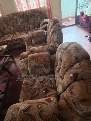 Second Hand 7 Seater Sofa Set and Second Hand 5 Seater Maroon Sofa.