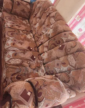 Second Hand 7 Seater Sofa Set and Second Hand 5 Seater Maroon Sofa.