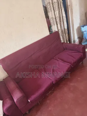 Second Hand 7 Seater Sofa Set and Second Hand 5 Seater Maroon Sofa.