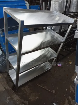 4-Tier Solid Stainless Steel Rack