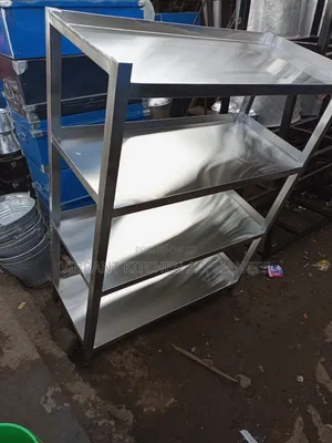 4-Tier Solid Stainless Steel Rack