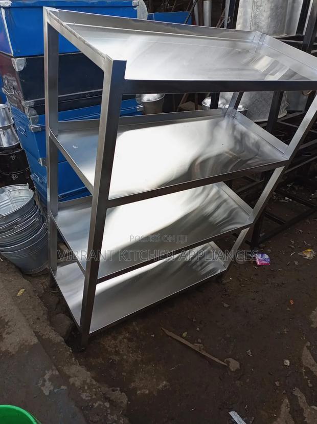 4-Tier Solid Stainless Steel Rack - thumbnail 2