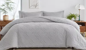 Luxury Tufted Wave Duvet Cover Set With Bedsheet