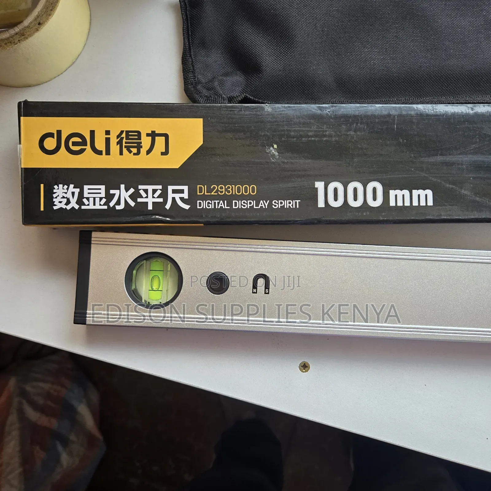 Digital Spirit Level 1 Metre Magnetic Angle Deli Inclinometer 100cm