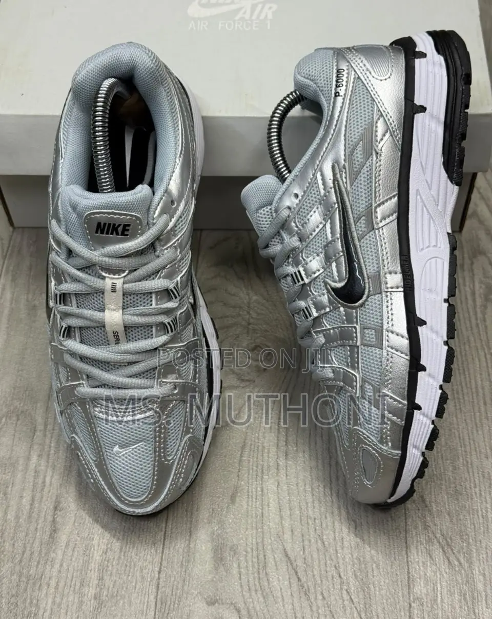  the Nike P-6000 in Metallic Silver Size 38-45