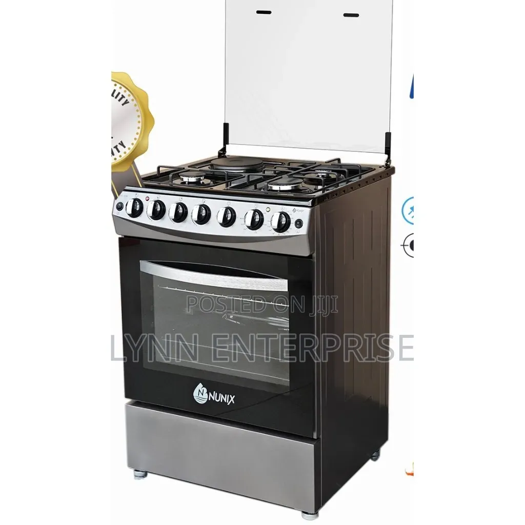 Nunix 60×60 3+1 Freestanding Cooker With Electric Oven