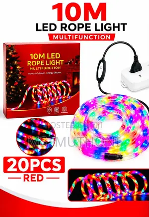 10-Meter Multicolored RGB LED Rope Light