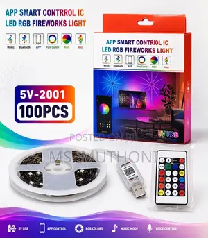 RGB Smart Firework-Style LED Strip Light Kit
