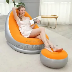 Inflatable Lazy Sofa With Footrest