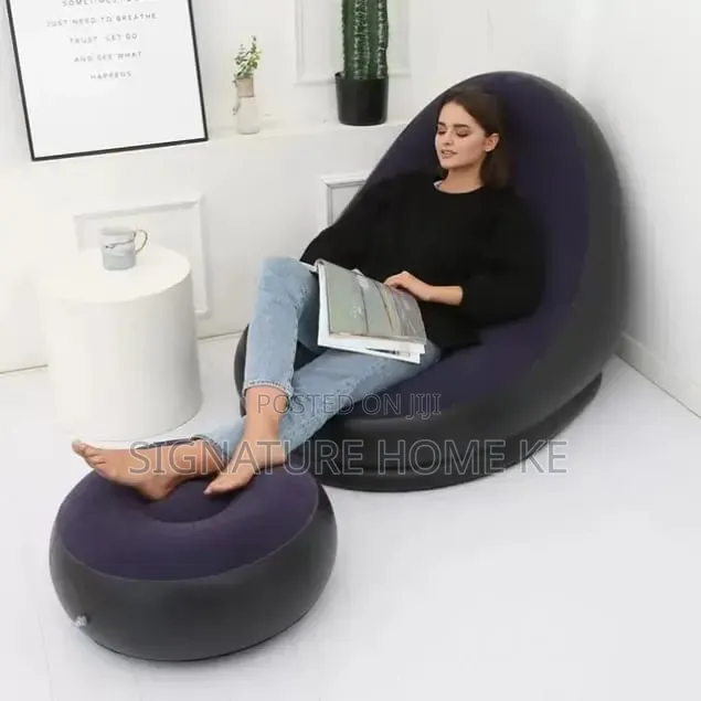 Inflatable Lazy Sofa With Footrest