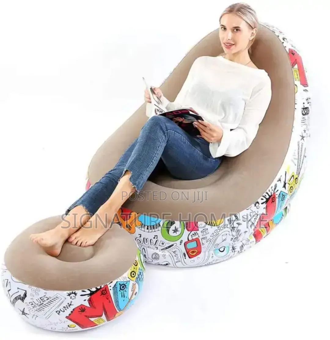 Inflatable Lazy Sofa With Footrest