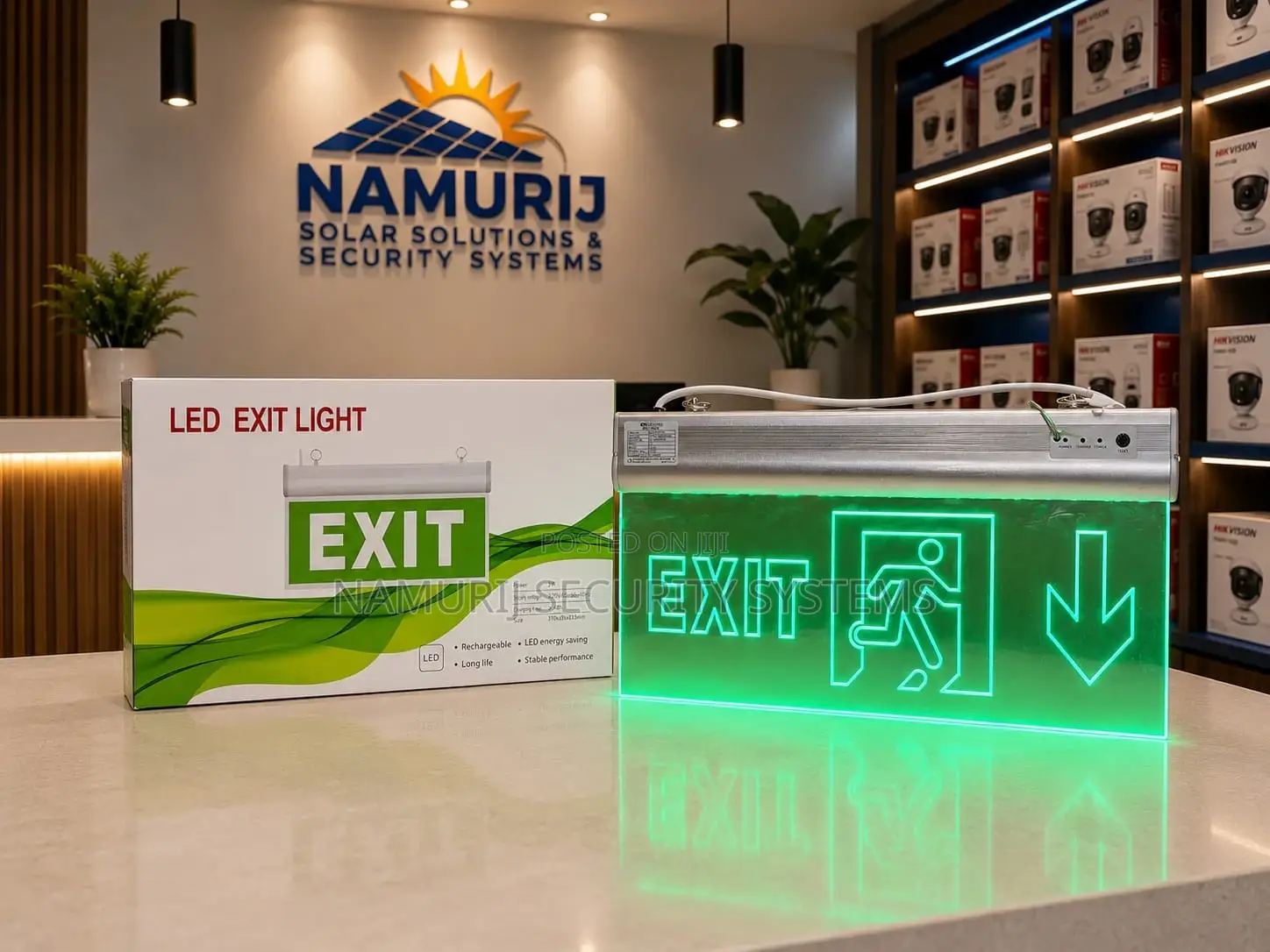 Reflective Fire Exit Sign | Emergency Exit Safety Sign | Fire Safety