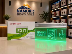 Reflective Fire Exit Sign | Emergency Exit Safety Sign | Fire Safety
