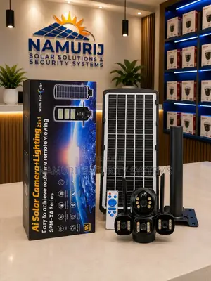 AI Solar CCTV Camera With Lighting | Smart Outdoor Security Camera
