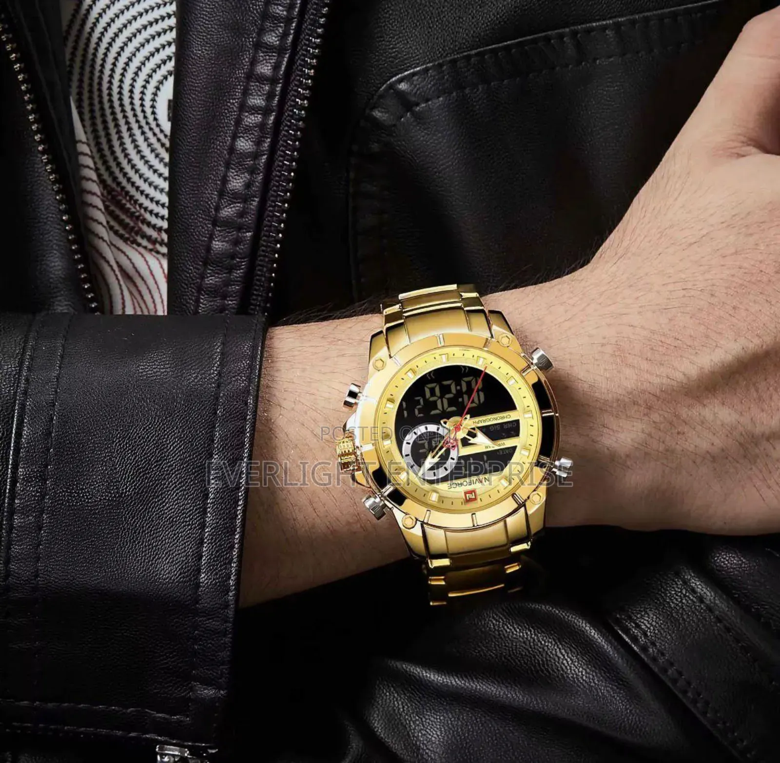 Water Resistant Naviforce Gents Watch #Nf9163