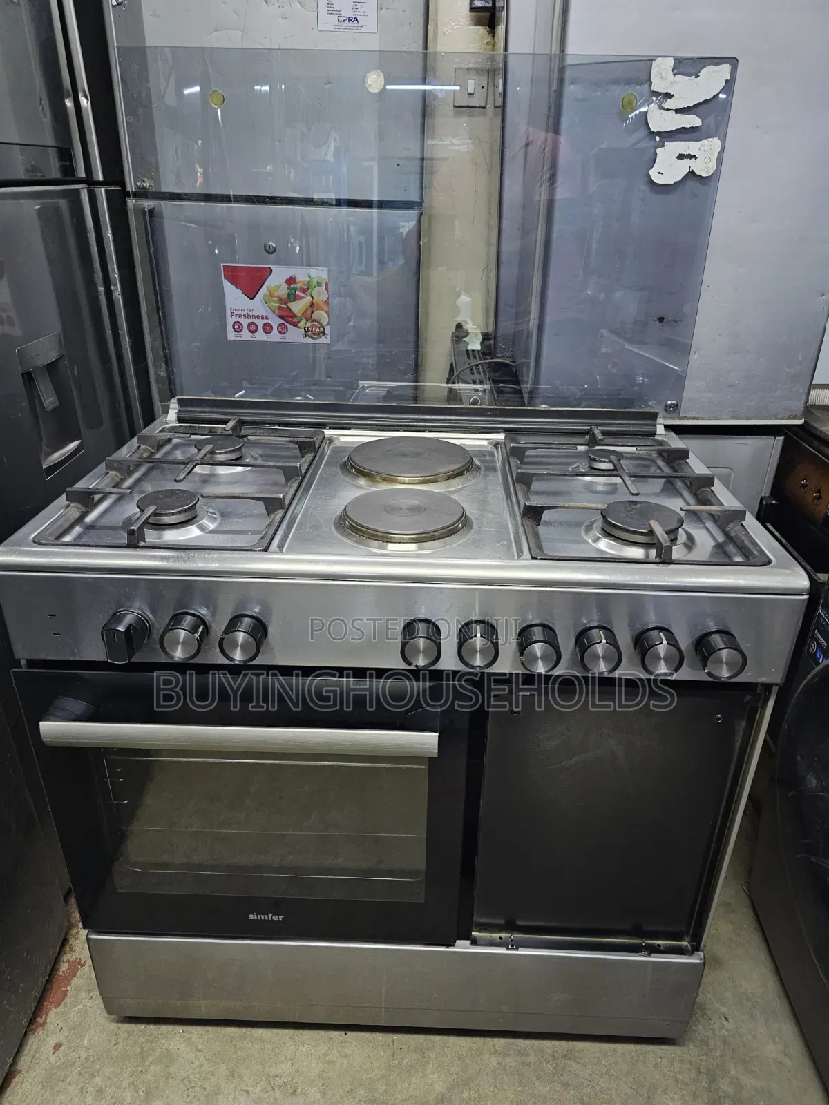 Simfer 60x90 Stainless Cooker 4gas+2electric