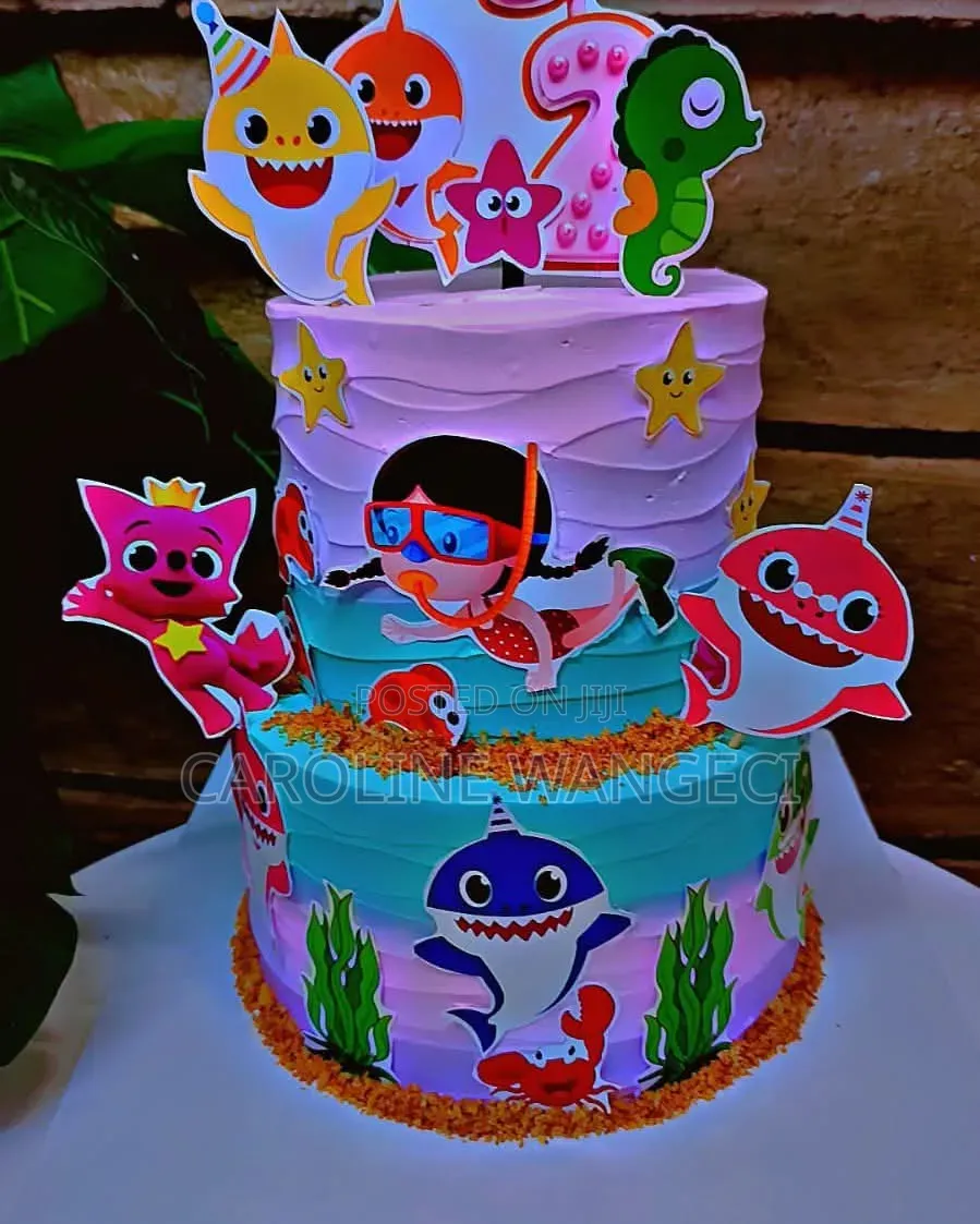 2kg Tiered Cakes Available (Keki Ya Gorofa)