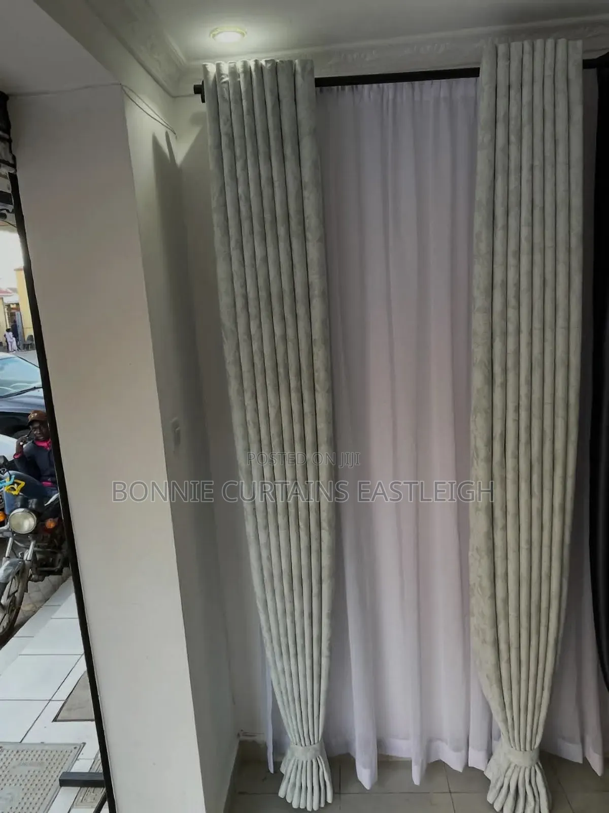 White Curtains With Rings